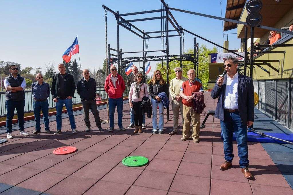 El presidente Jorge Aguirre Toum inauguró “Terrazas Gym”